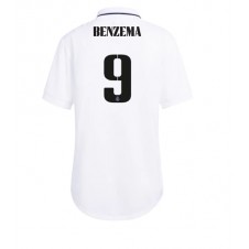 Real Madrid Karim Benzema #9 Hjemmedrakt Kvinner 2022-23 Kortermet